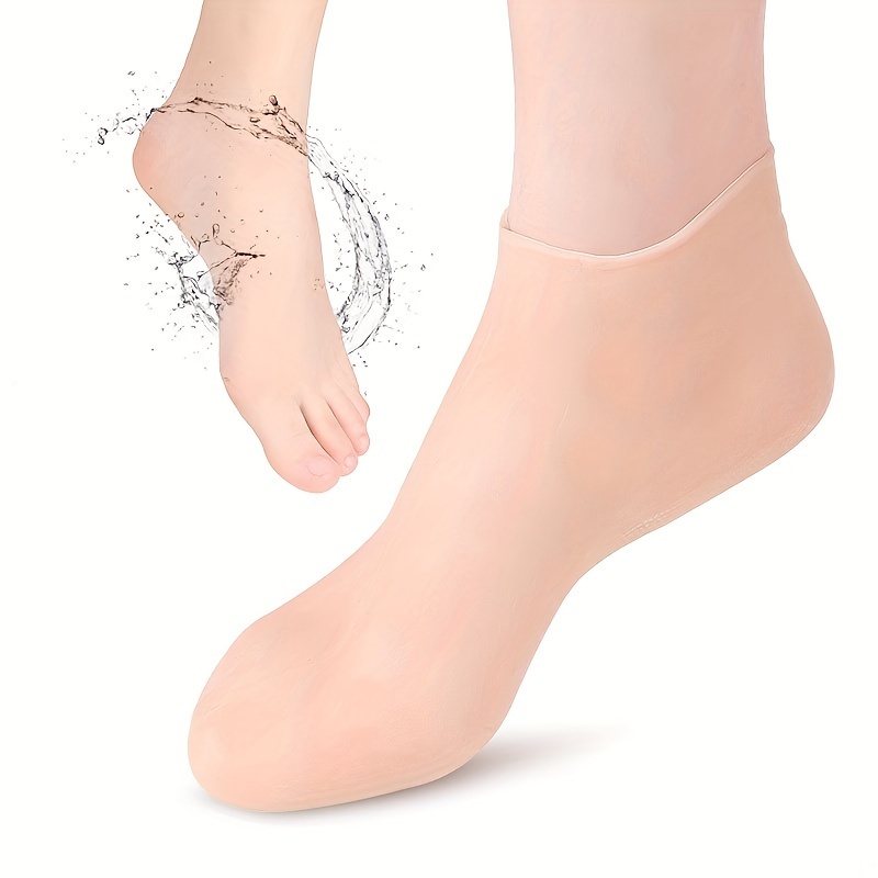 Silicone Socks for Women, Moisturizing Foot Socks, Soft Gel Socks