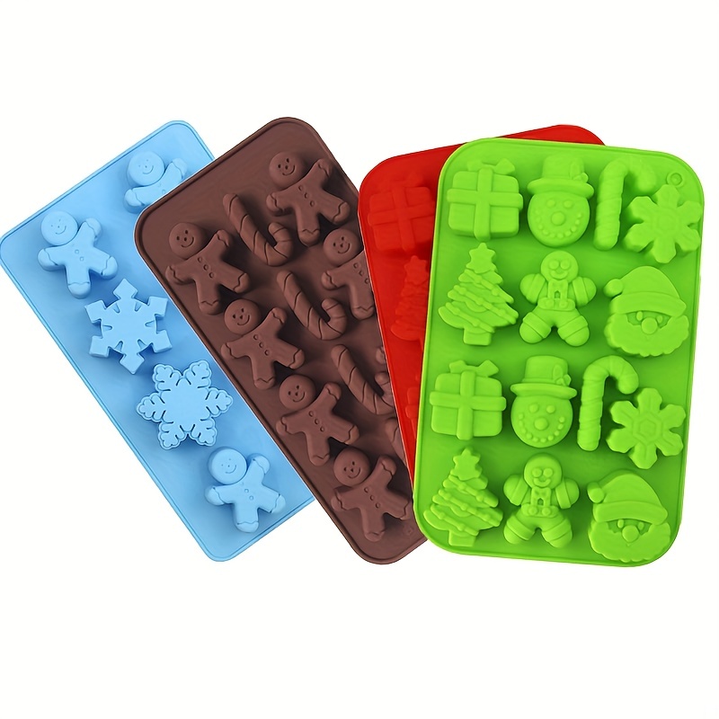 6-snowflake Chocolate Molds Soap Silicone Ice Tray Cake Jelly