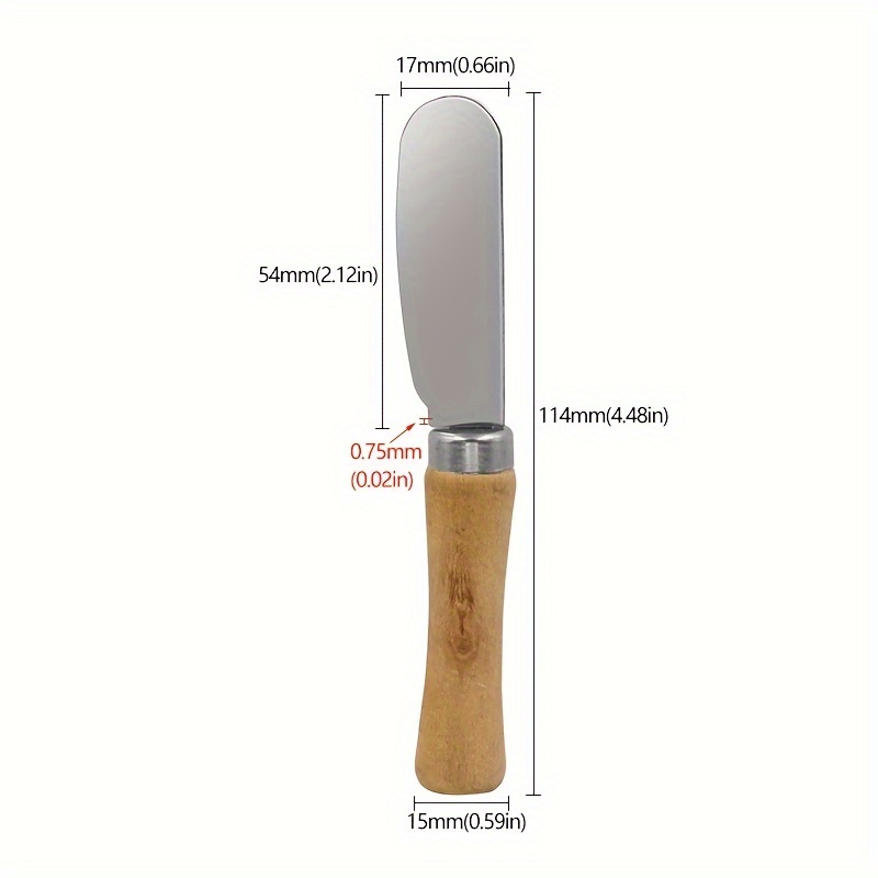 Multifunctional Stainless Steel Butter Knife With Wooden Handle