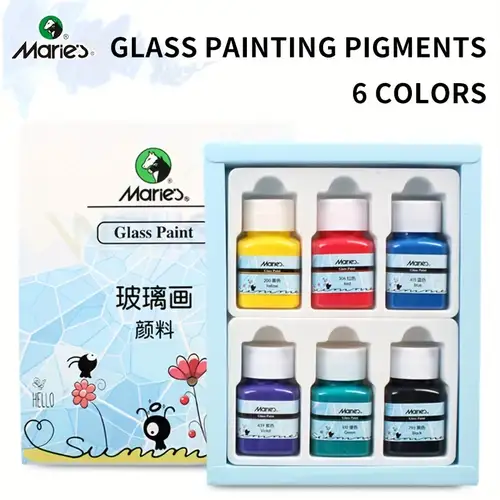 12 X 12ml Tubes Glass Art Paint Set, Permanent Window Paint, Gallery Glass  Stained Glass Paint Set For Glass And Ceramics Painting Supplies