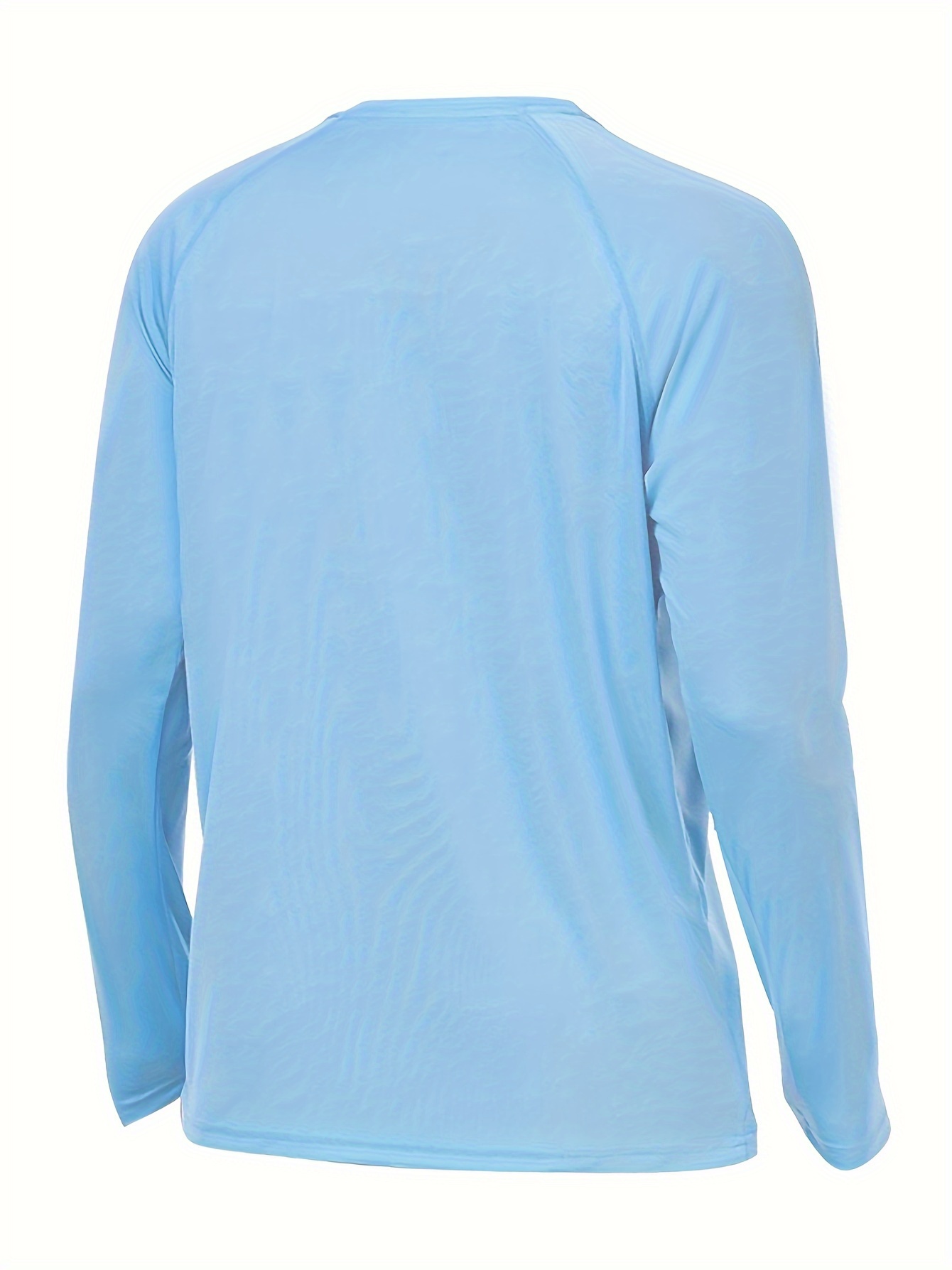 Men's Upf 50+ Sun Protection T shirt Long Sleeve Comfy Quick - Temu