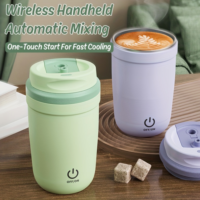 Electric High Speed Mixing Cup Self Stirring Coffee Mug Portable Electric  Self Mixing Glass Cup Speed Fast Automatic Coffee Cup