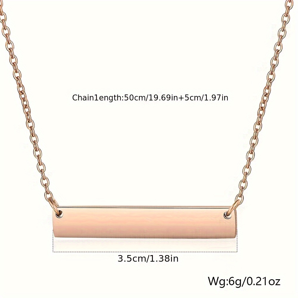 Horizontal rectangle online pendant necklace