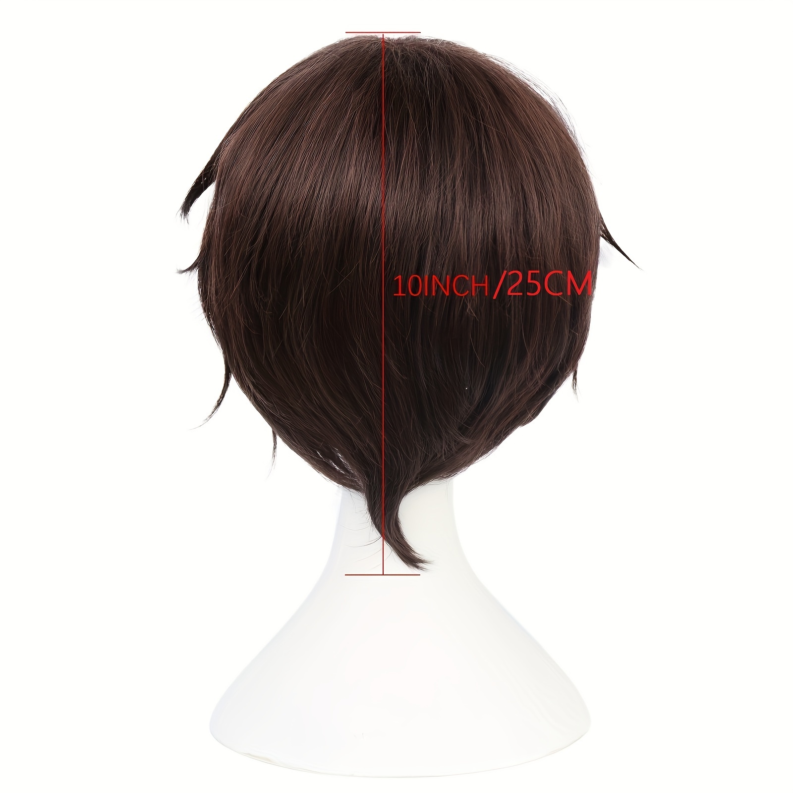 Dark Brown Short Straight Cosplay Wig Men Wigs Halloween Wig Temu Australia