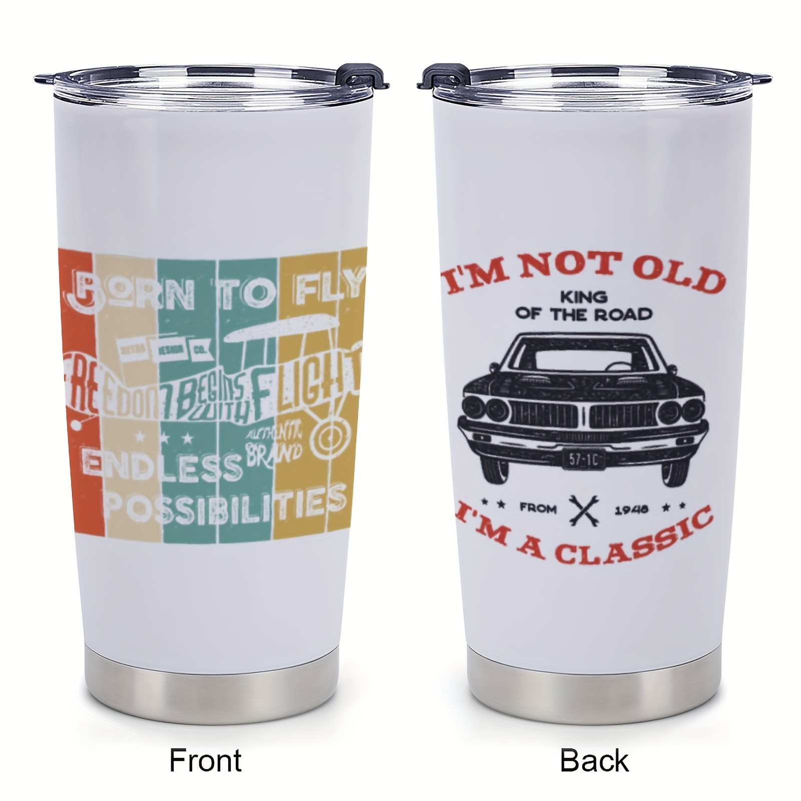 Old School Muscle Car Front & Back Coffee Mug