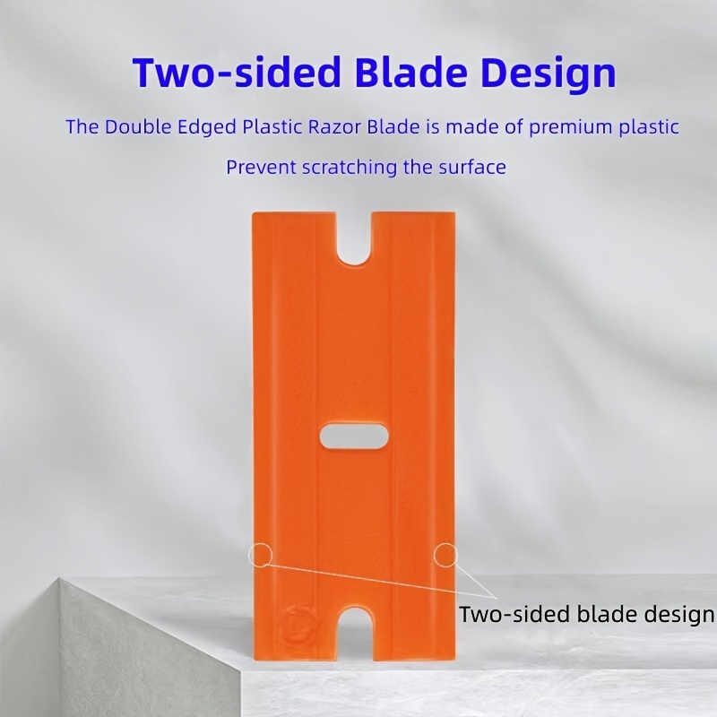Scraper And Double Edged Plastic Razor Blades) Plastic - Temu