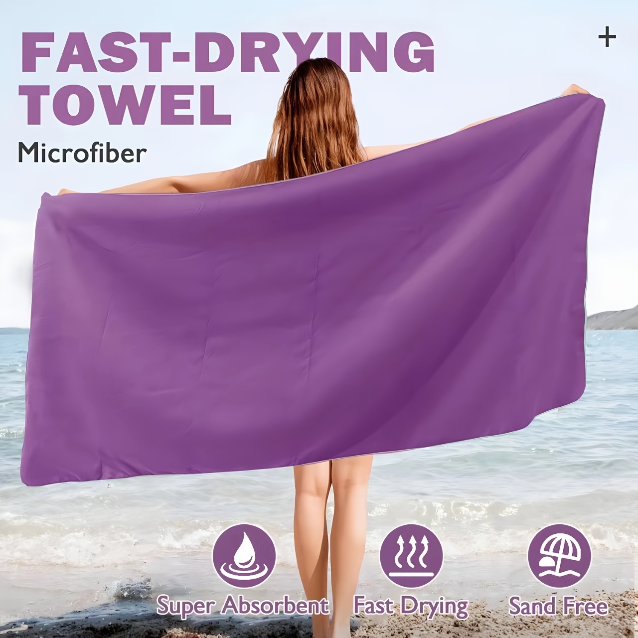 Microfiber Travel Towel for Camping Beach BackpackingHiking