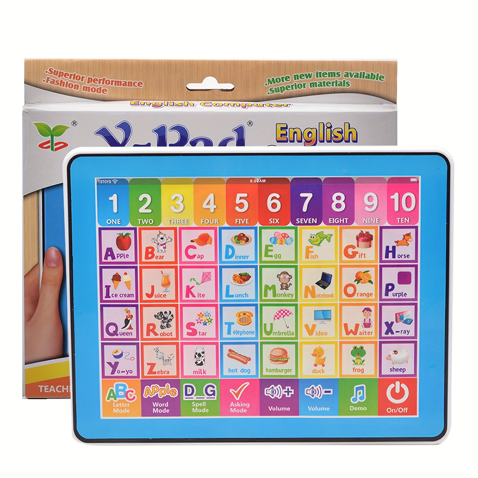 Machine de lecture de tablette pour enfants Cadeau de Noël pour enfants  pour éduquer