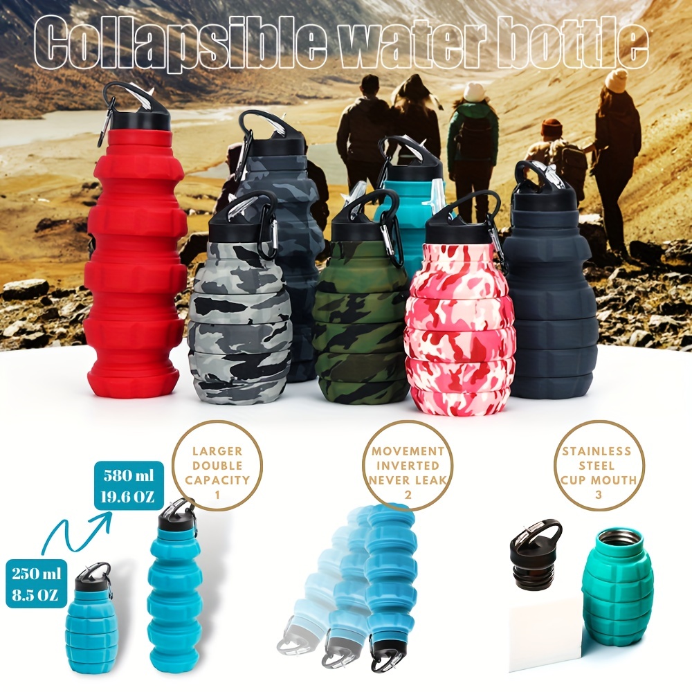 Special Made Collapsible Water Bottle Leakproof Valve Bpa Free Silicone  Foldable Water Bottle For Gym Camping Sports Lightweight Travel Bottle  Durable Cup - Temu