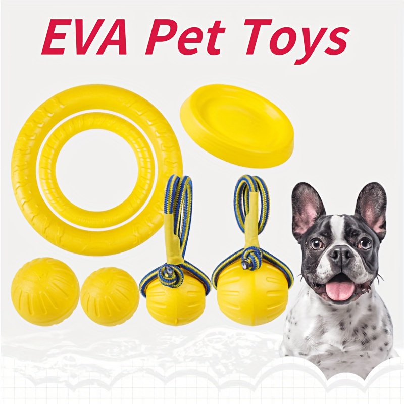 Large Dog Four Eva Dog Toys, Solitude And Relaxation Tool, Bite Resistant Interactive  Toy, Dog Bite Ball, Pet Training Flying Disc, Dog Pull Ring - Temu