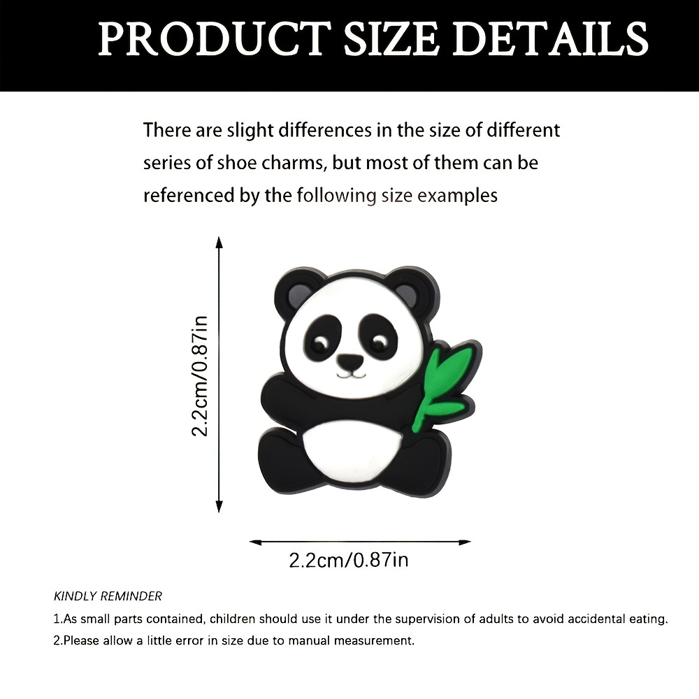 10pcs Panda Shoes Decoração Charms For Clogs Jigs Bubble Slides Sandals,  Pvc Shoe Decorations Accessories For Teens Boys And Girls Christmas  Birthday Gift Party Favors - Calçado De Mulher - Temu Portugal