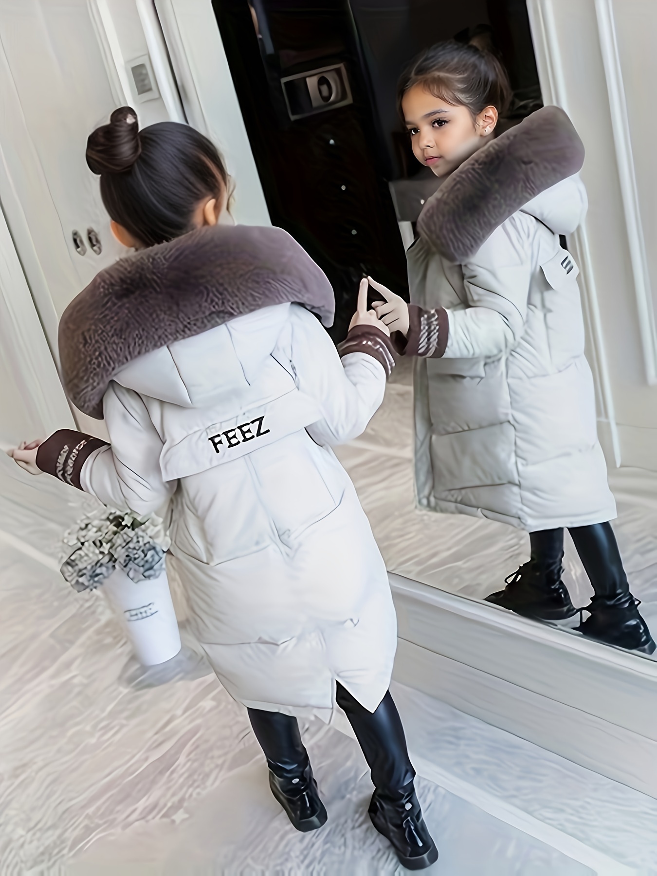 2021 Women's Coat Winter Jacket Hooded Long Thick Warm Cotton Padded Parkas  Female Fleece Inside Liner Jackets Coats : : Clothing, Shoes &  Accessories