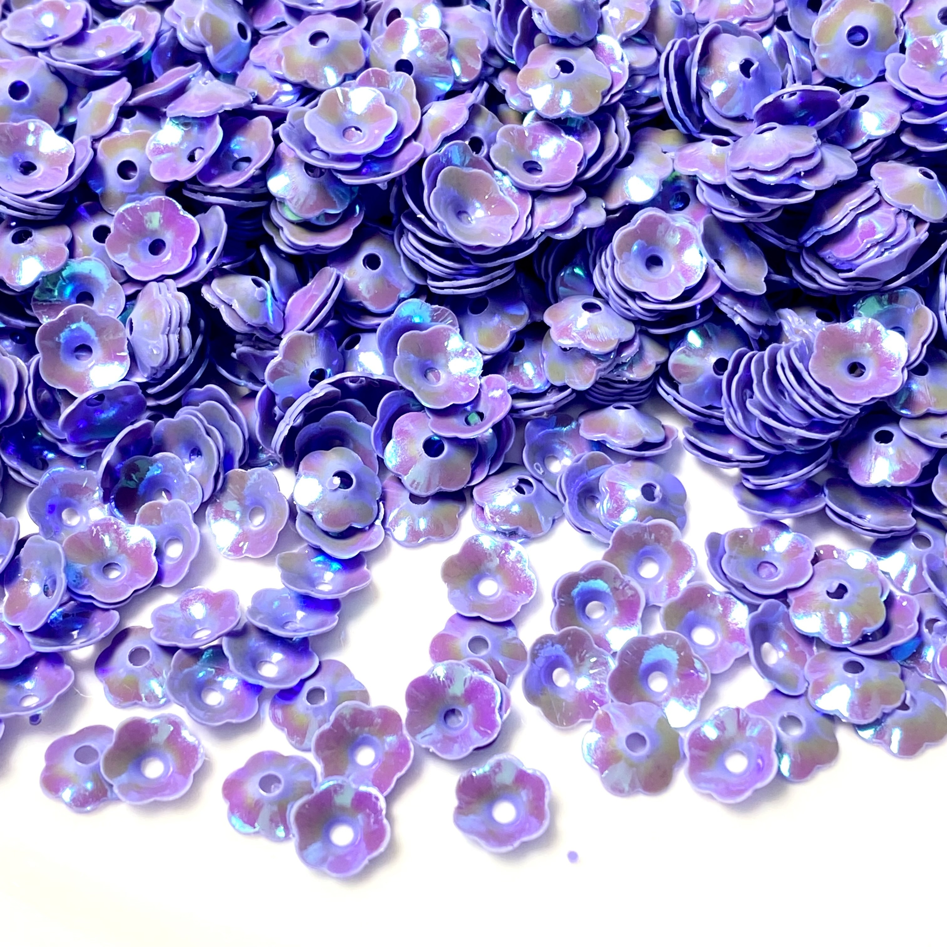 Sequin Paillette 6mm 3D Cup Plum Blossom Flower Sequins Sewing