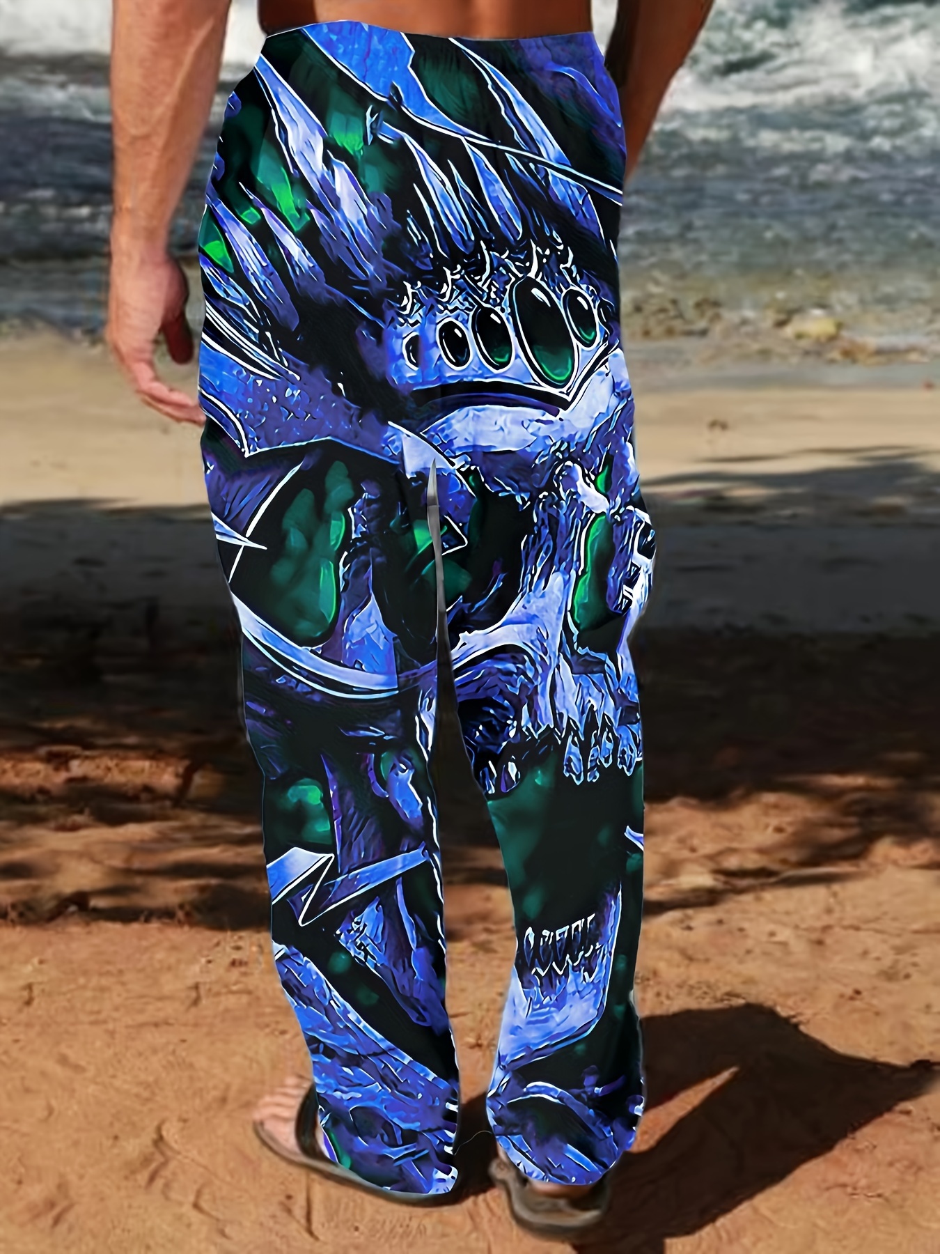 Ocean Blue Graphic Sweatpants