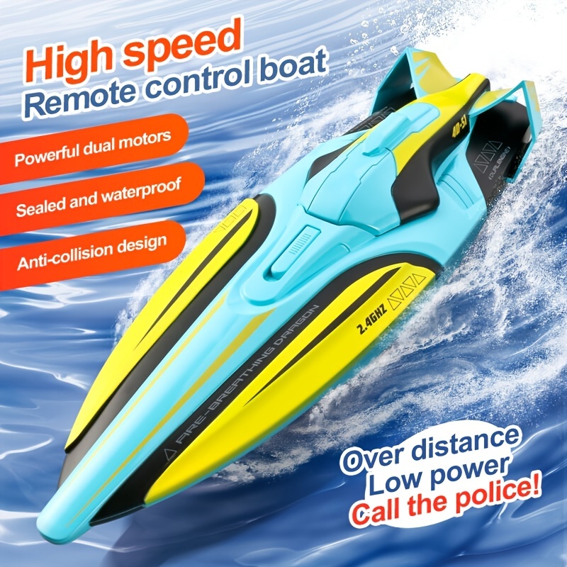 4ch Rc Remote Control Boat Dual Motors High Speed And Large - Temu Australia