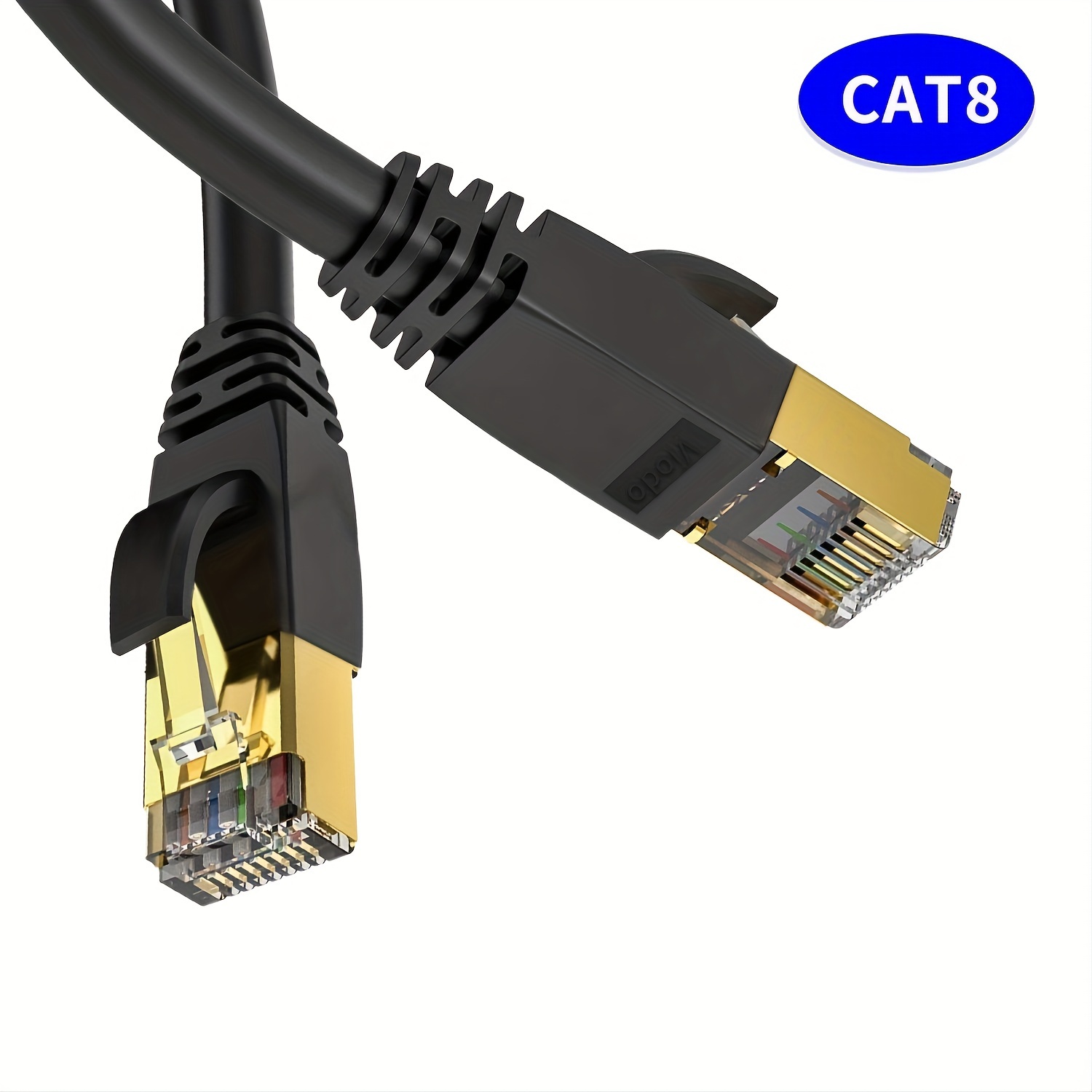 UGREEN Ethernet Extender Cable Cat 8 Extension Network Cable 40 Gbps  2000MHz RJ45 Network Patch Cord Double Shielding Male to Female Connector  Compatible for Router PC Laptop Modem 1.5FT 