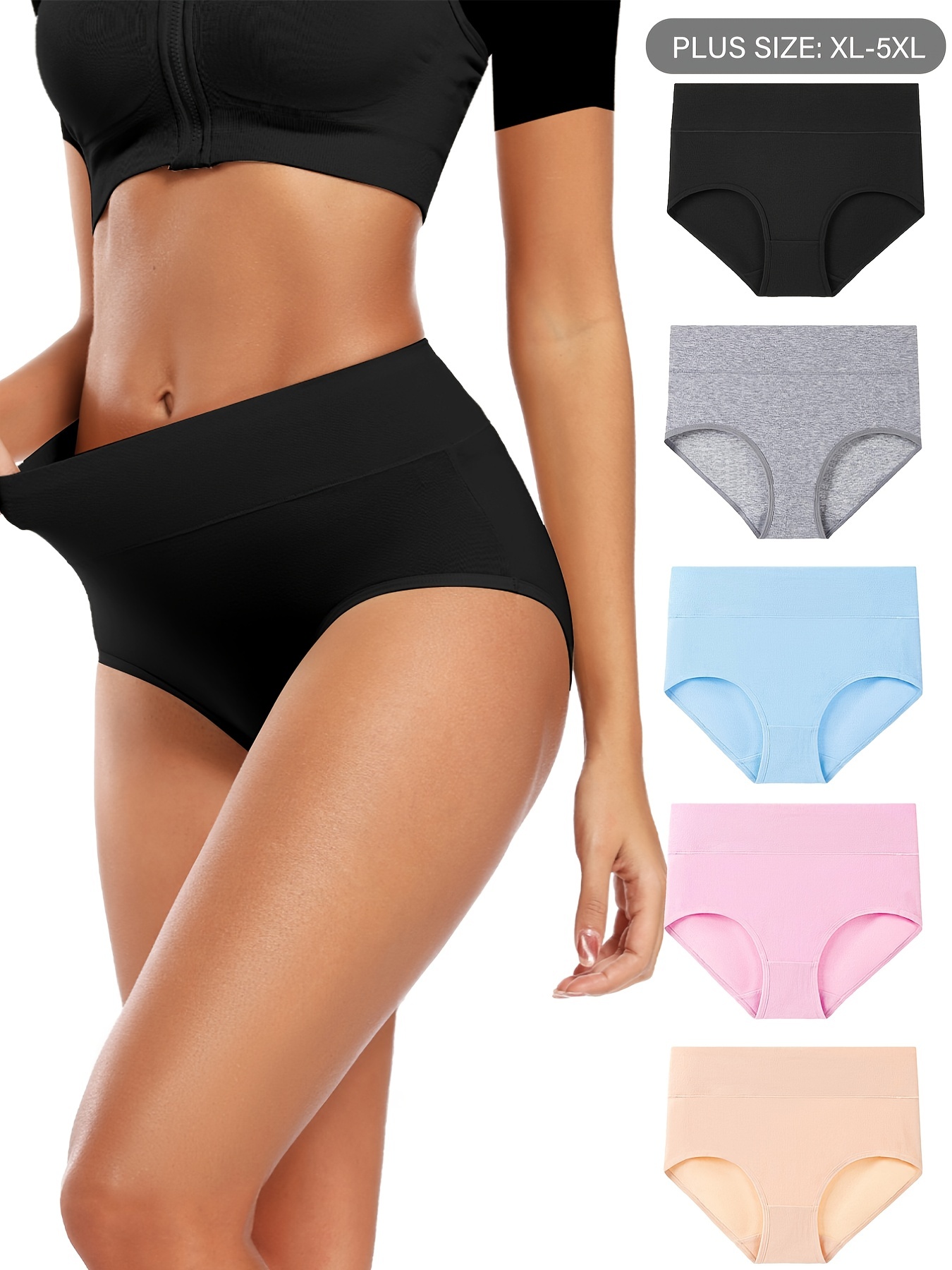 girls 5-pack soft stretch undies