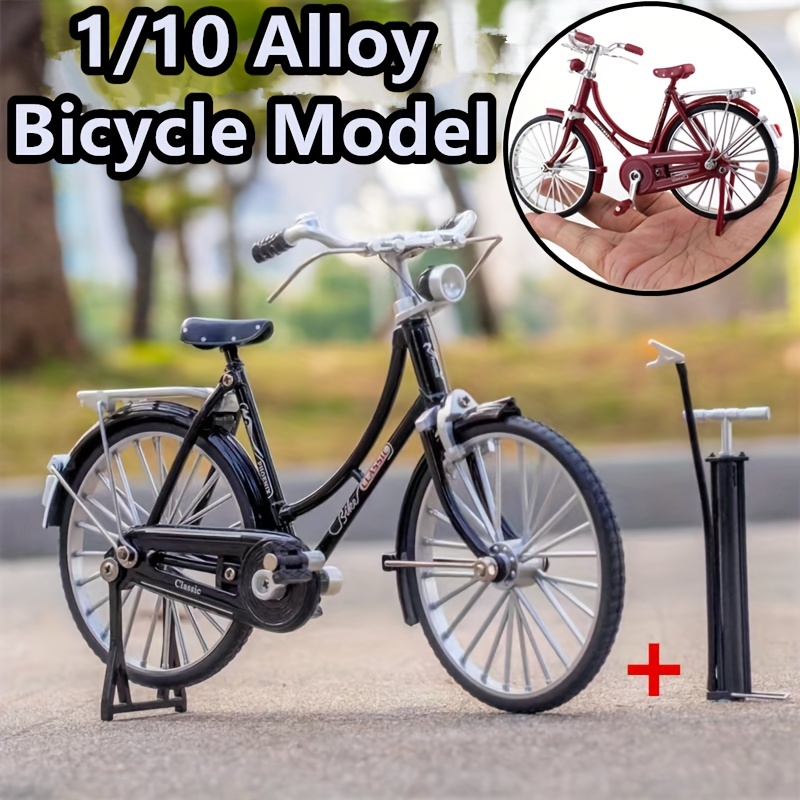 1: 10 Échelle Moulée sous pression Modèle en métal Jouets Vélo de course Vélo  Miniature Réplique à collectionner
