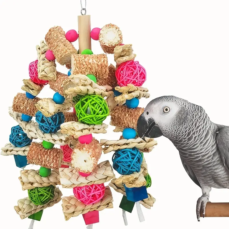 Bird Toy Parrot Toys Natural Corn Cob