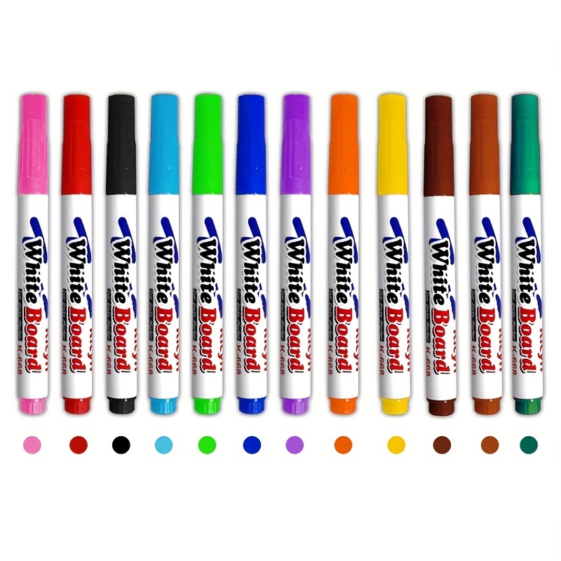 Scrubbable Floating Pen Colourful Water based Markers For - Temu