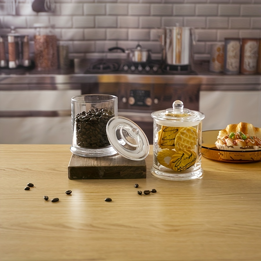Bathroom Storage Jars Set with Lids - Apothecary Can