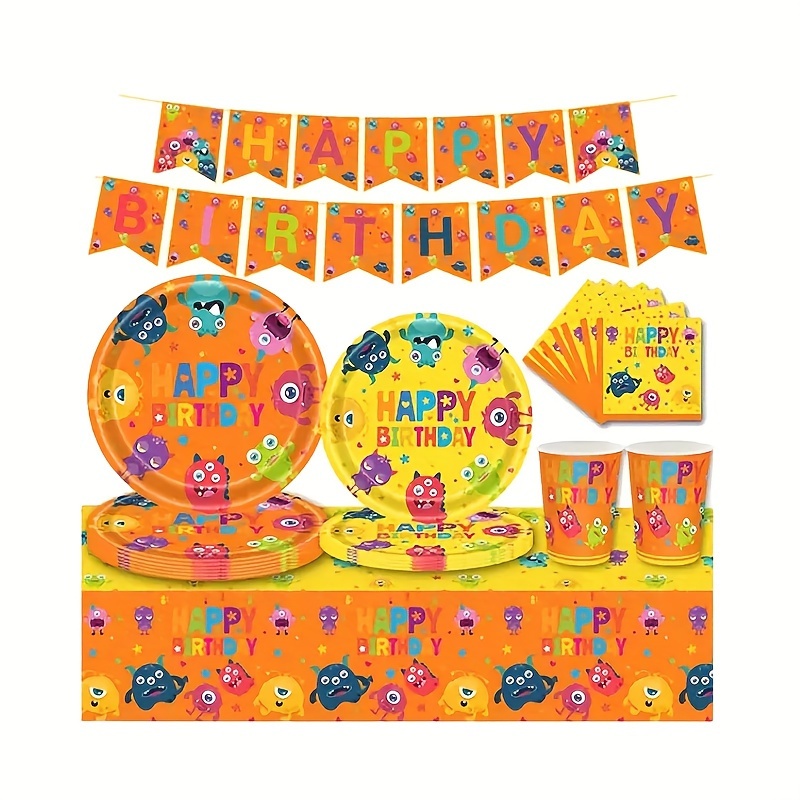 Lilo Stitch Party Fournitures Vaisselle jetable Assiette en papier Ballon  Bannière Nappe pour Enfants Fête d’anniversaire Décor Baby Shower