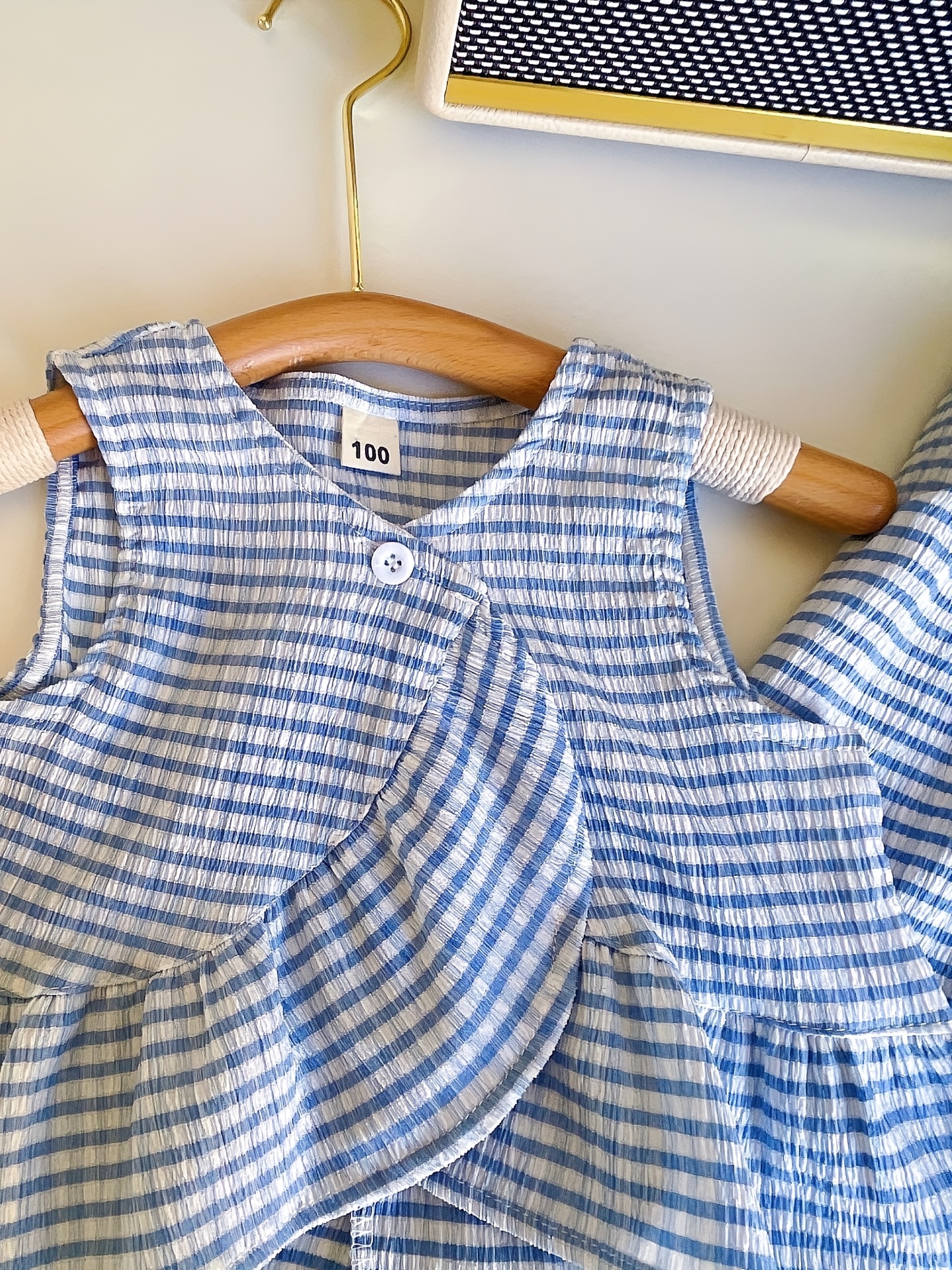 Girls Plaid Sleeveless Top & Pants Set for Summer Party