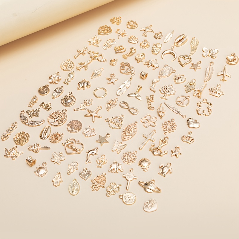 Randomly Mix 20pcs/set Zinc Alloy Antique Silver Bees Shaped Charms Pendants for DIY Necklace Bracelet Earrings Jewelry, Jewels Making Handmade,Temu