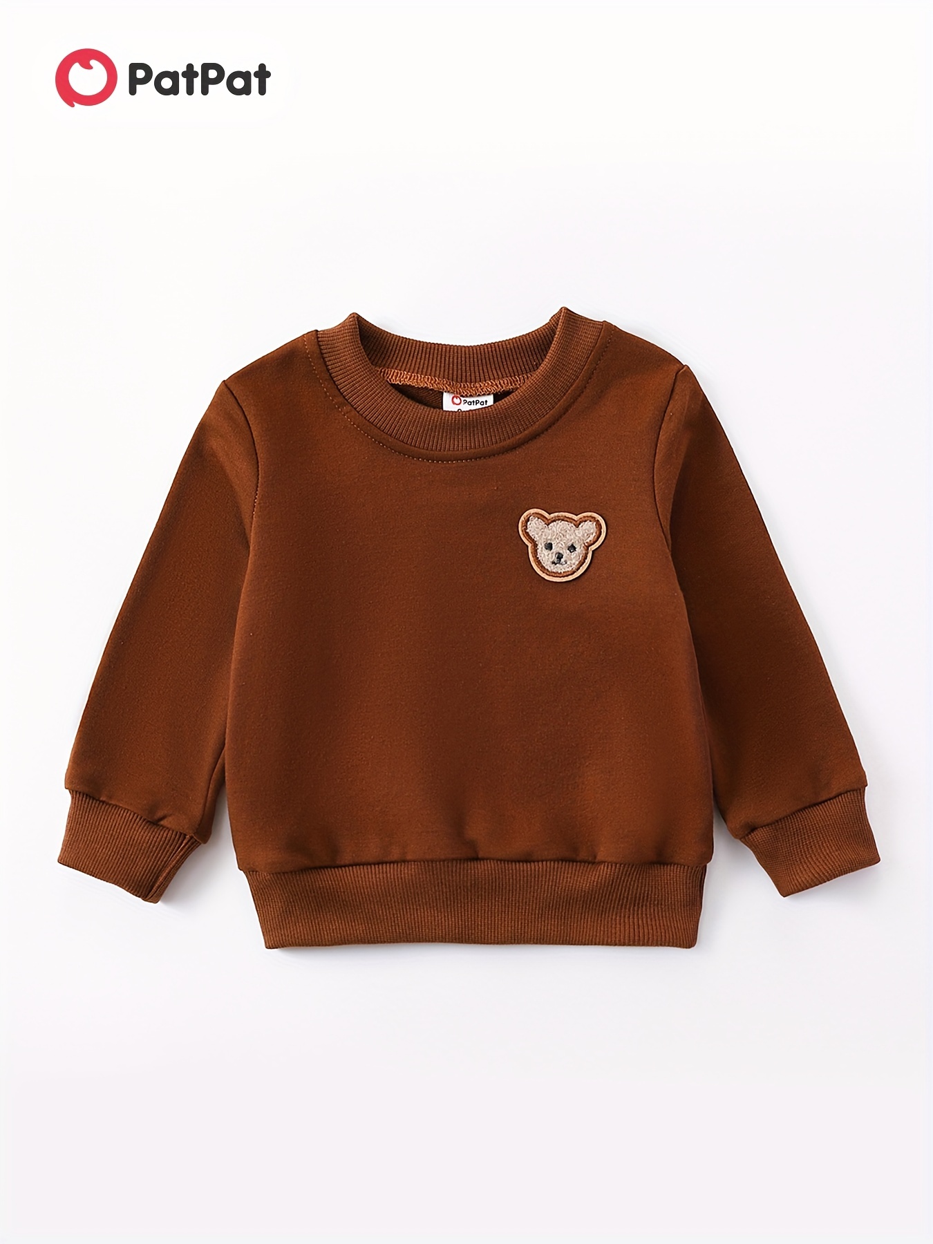 100% Cotton Baby Boy/Girl Letter Print Long-sleeve Pullover Sweatshirt