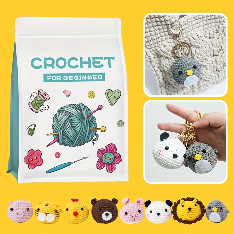 Kit Crochet Tricot pour Débutants Avec Enseignement Vidéo, Crochet