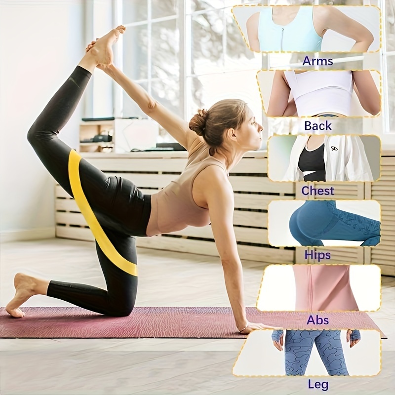 Yoga Resistance Bands Exercise Fitness Stretching Bands - Temu