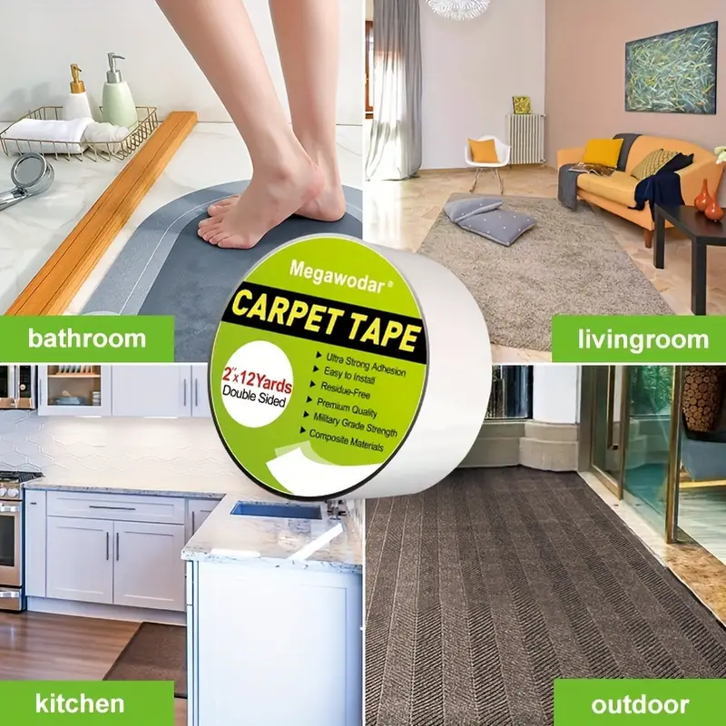 Heavy-Duty Double-Sided Carpet Tape - Exhibitions & at Home