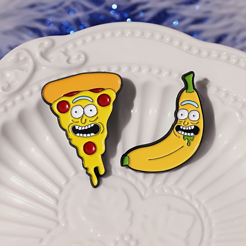 Funny Banana Shape Brooch Unique Cartoon Alloy Pin Clothes - Temu