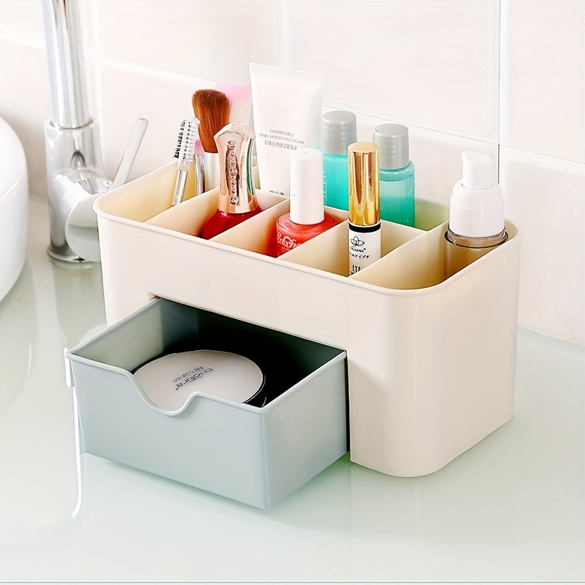 Luxury Desktop Cosmetics Storage Box Acrylic Clear Drawer - Temu