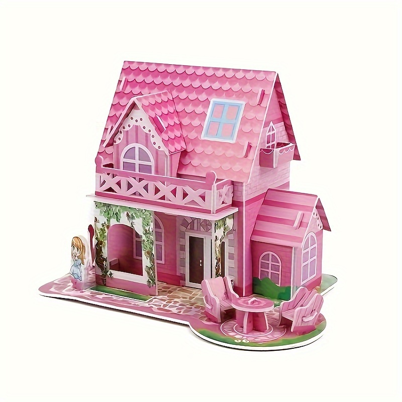 Mini Doll House Kit 3d Three-dimensional Puzzle Diy Handmade Cottage Villa  Home Kit Creative Room With Furniture, Assembled Model House, Mini  Toys,halloween,christmas Gift, Thanksgiving Day Gift - Temu