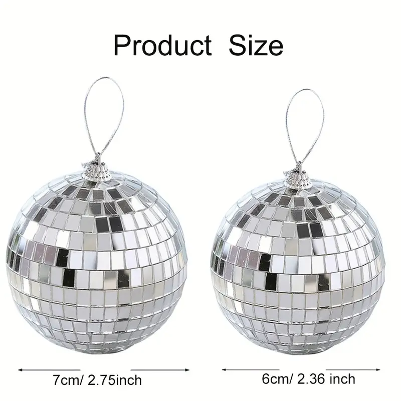 Mirror Disco Balls Set Mini Disco Party Decoration Hanging - Temu