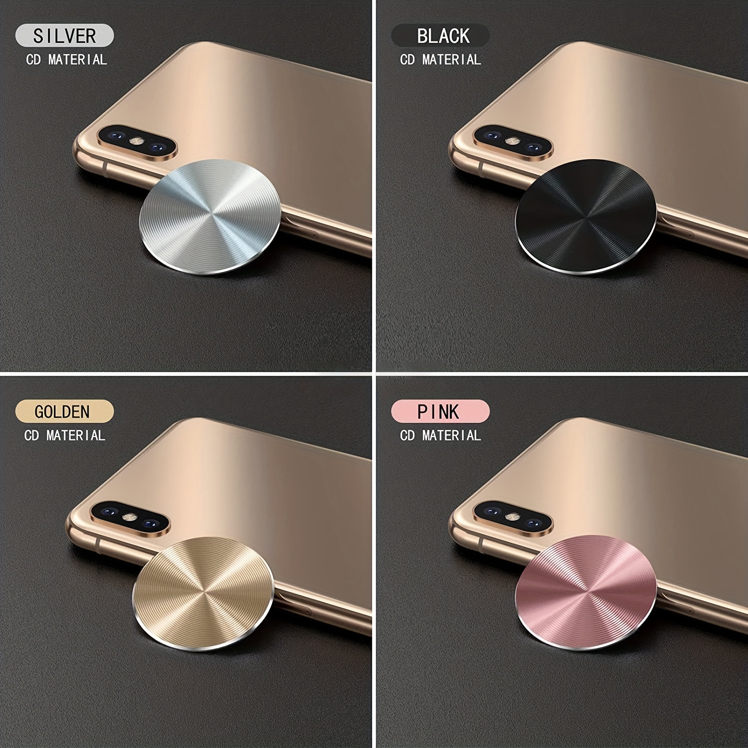 Cute Replacement Metal Plates Set Magnetic Phone Holder - Temu