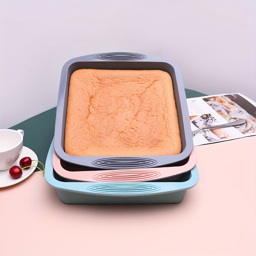 Square Silicone Cake Pan Heat Resistant Baking Cake Mold - Temu
