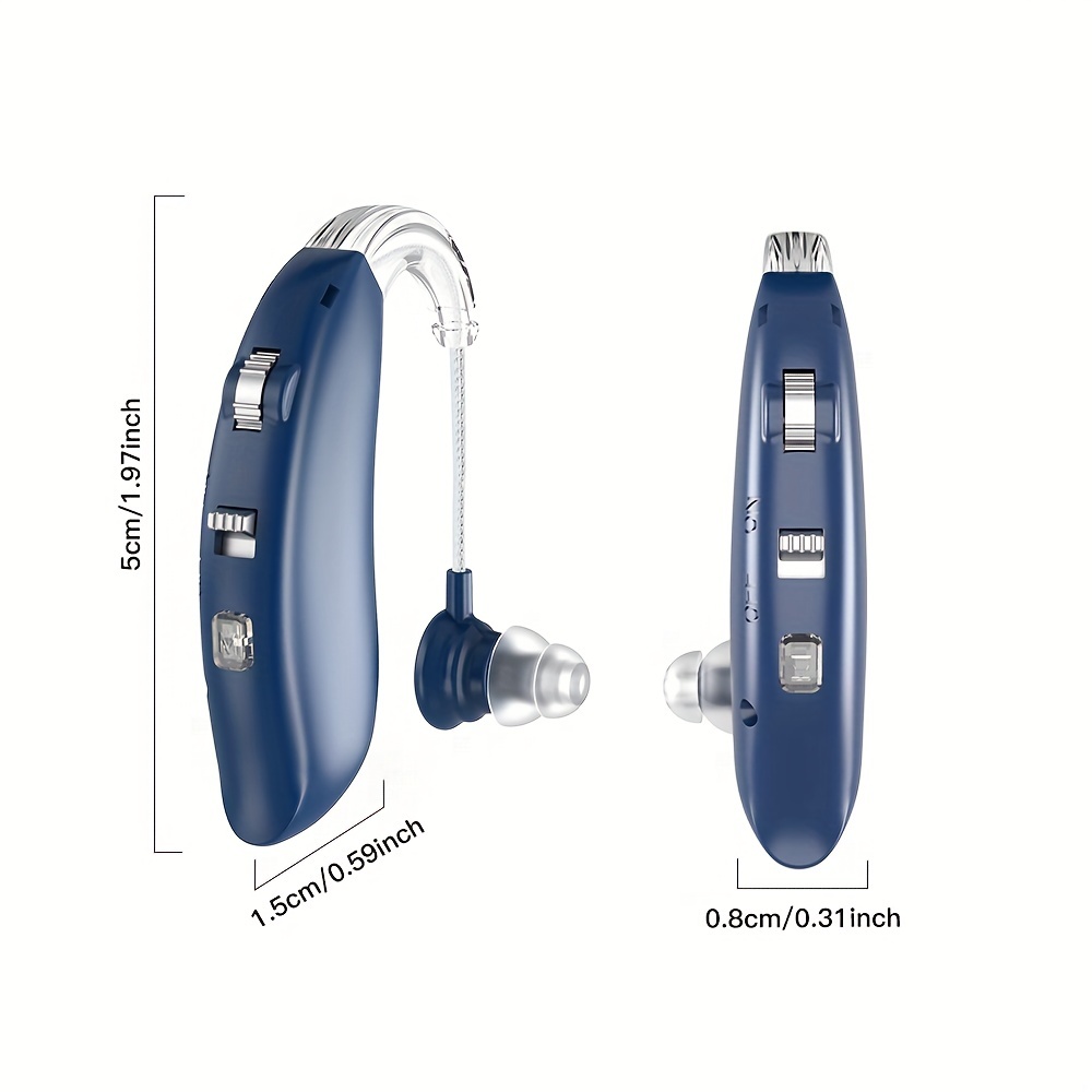 Amplificador auditivo, amplificador auditivo recargable Dispositivo de  audífono para personas mayores Amplificador auditivo recargable Rendimiento  finamente sintonizado