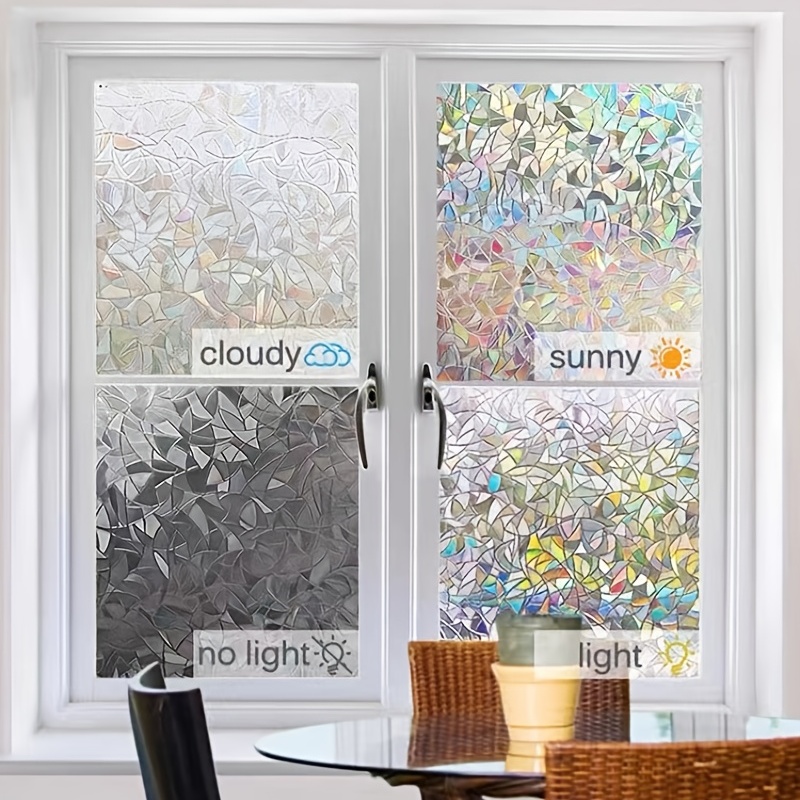 Window Privacy Film Colorful Window Film Static Cling Window - Temu