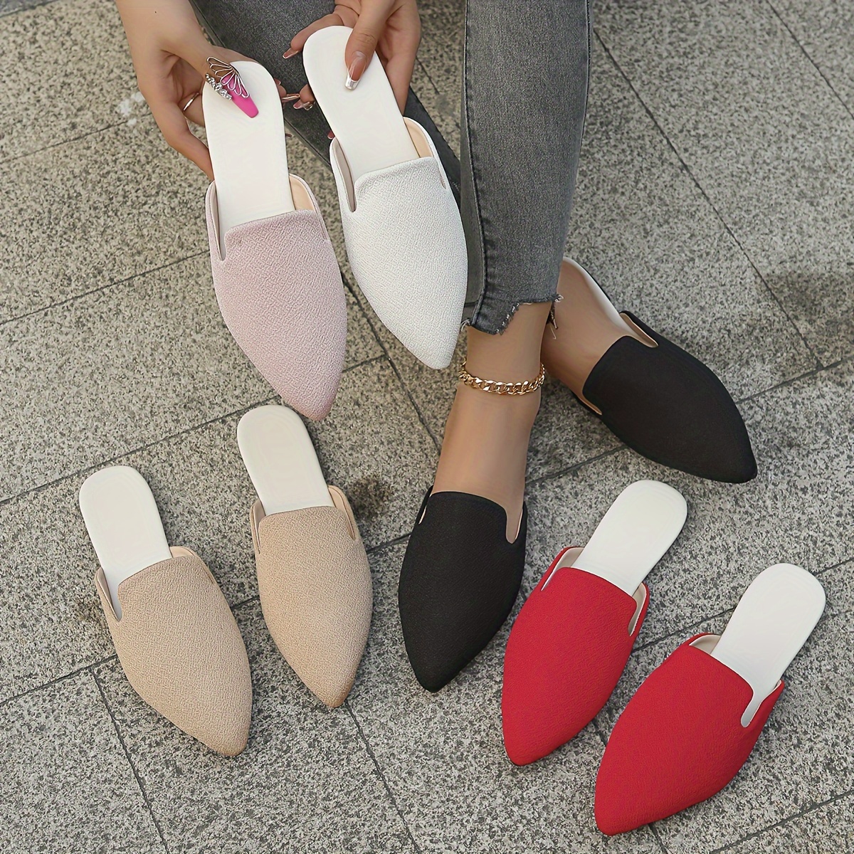 Half Shoes For Women - Temu