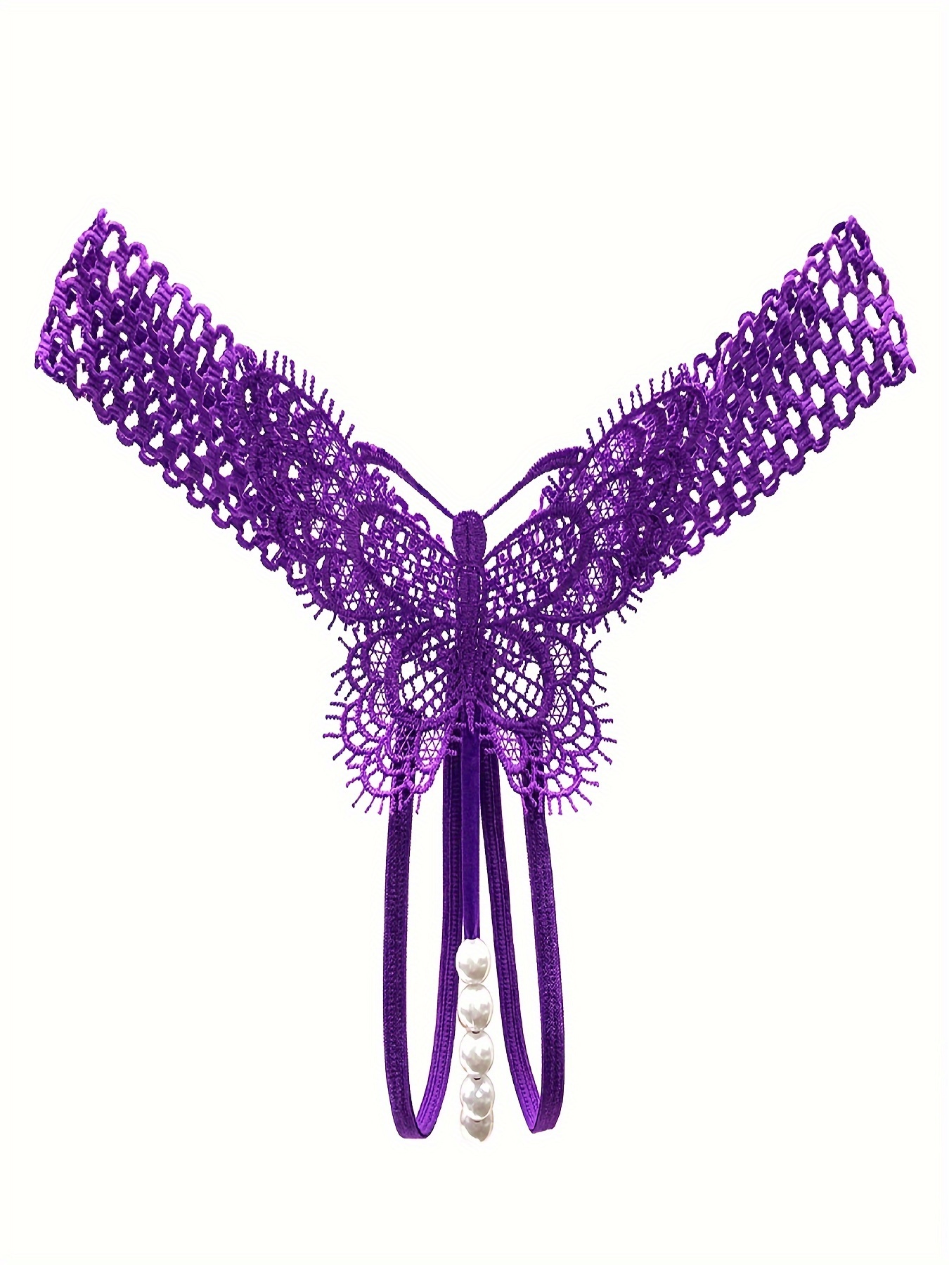 Sexy Panty Thongs Open Crotch Crotchless Underwear Butterfly Lace