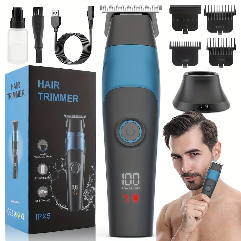 Transparent Electric Hair Clipper With Lcd Digital Display - Temu