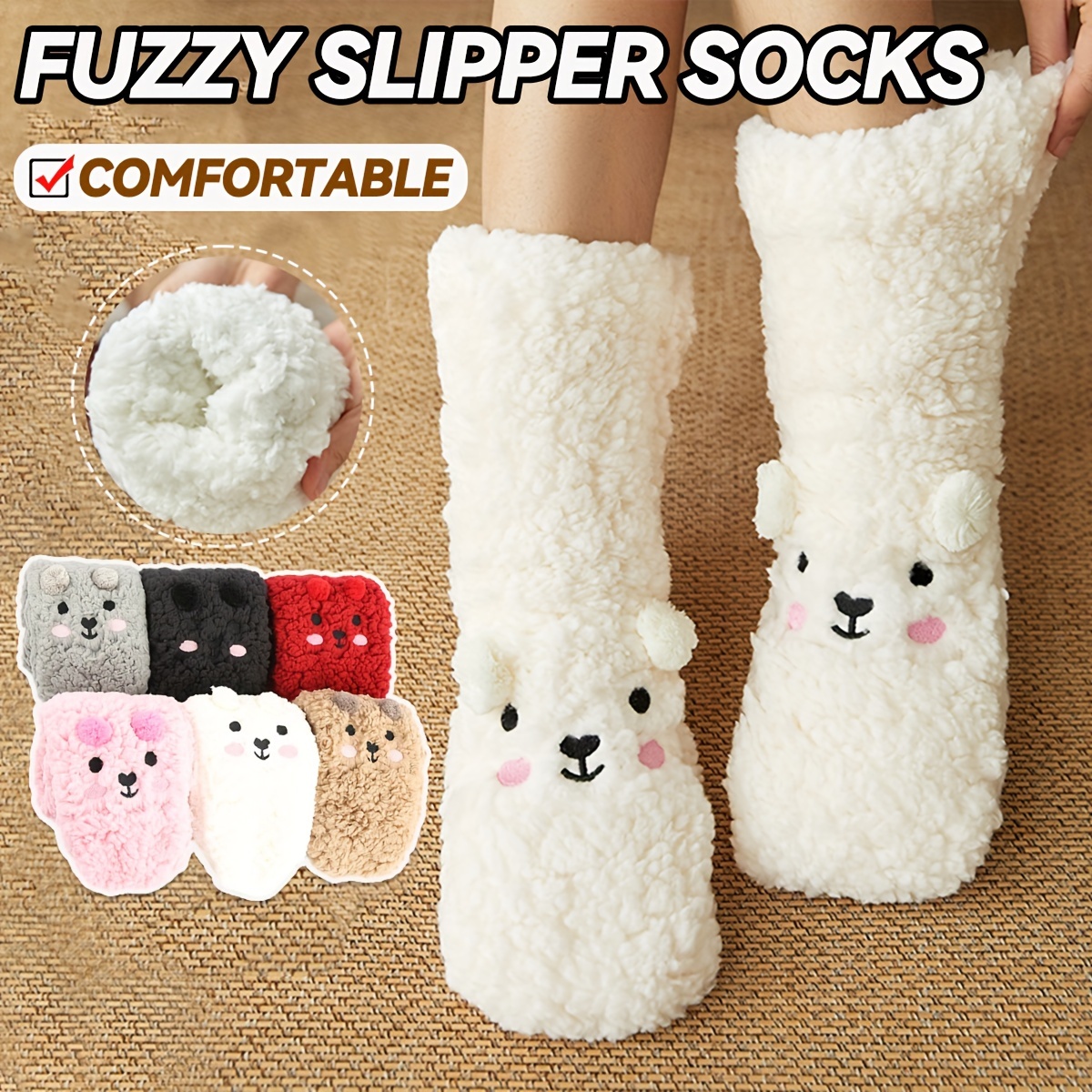 MochiThings: Non-slip Fluffy Ankle Women Socks