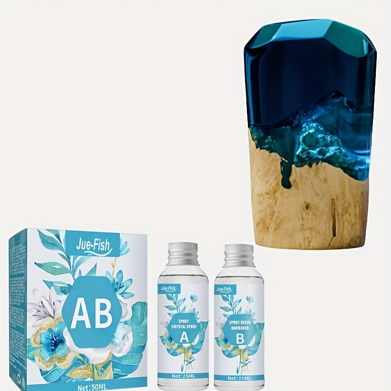 Transparent Crystal Dropping Glue Ab Adhesive Diy - Temu