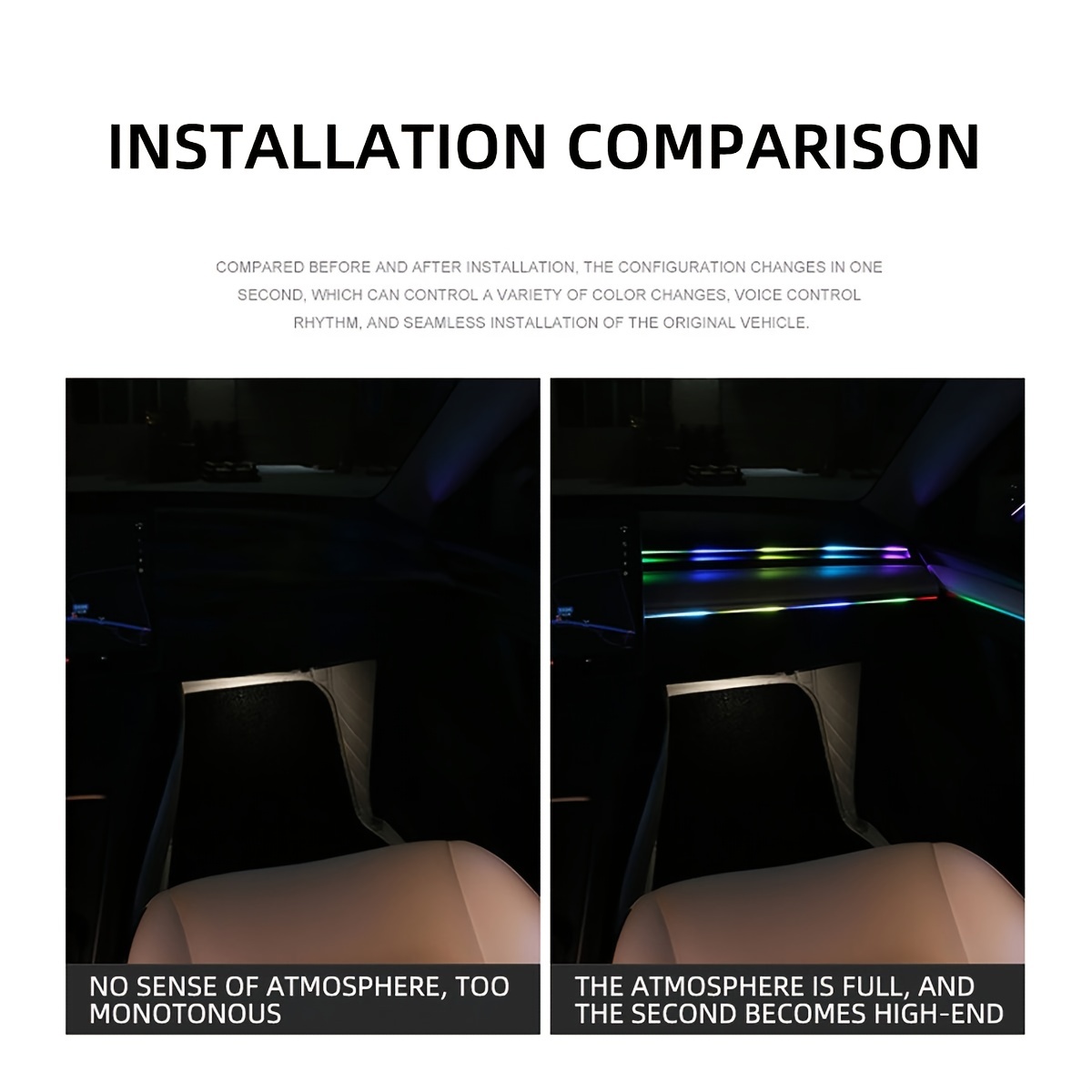 RGB LED Luces Para Autos Carro Luce Coche Interior De Colores Decorativas  Vehic 