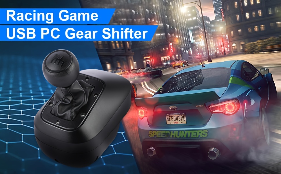 PC USB H Gear Shifter for Logitech G29 G27 G25 G920 T300RS/GT Sim Racing  Game /
