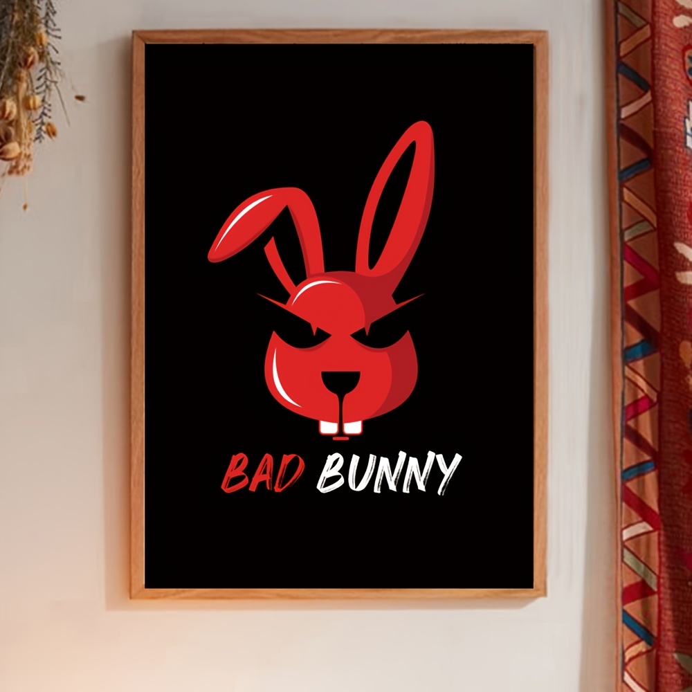 Bad Bunny Art Wall Decor 