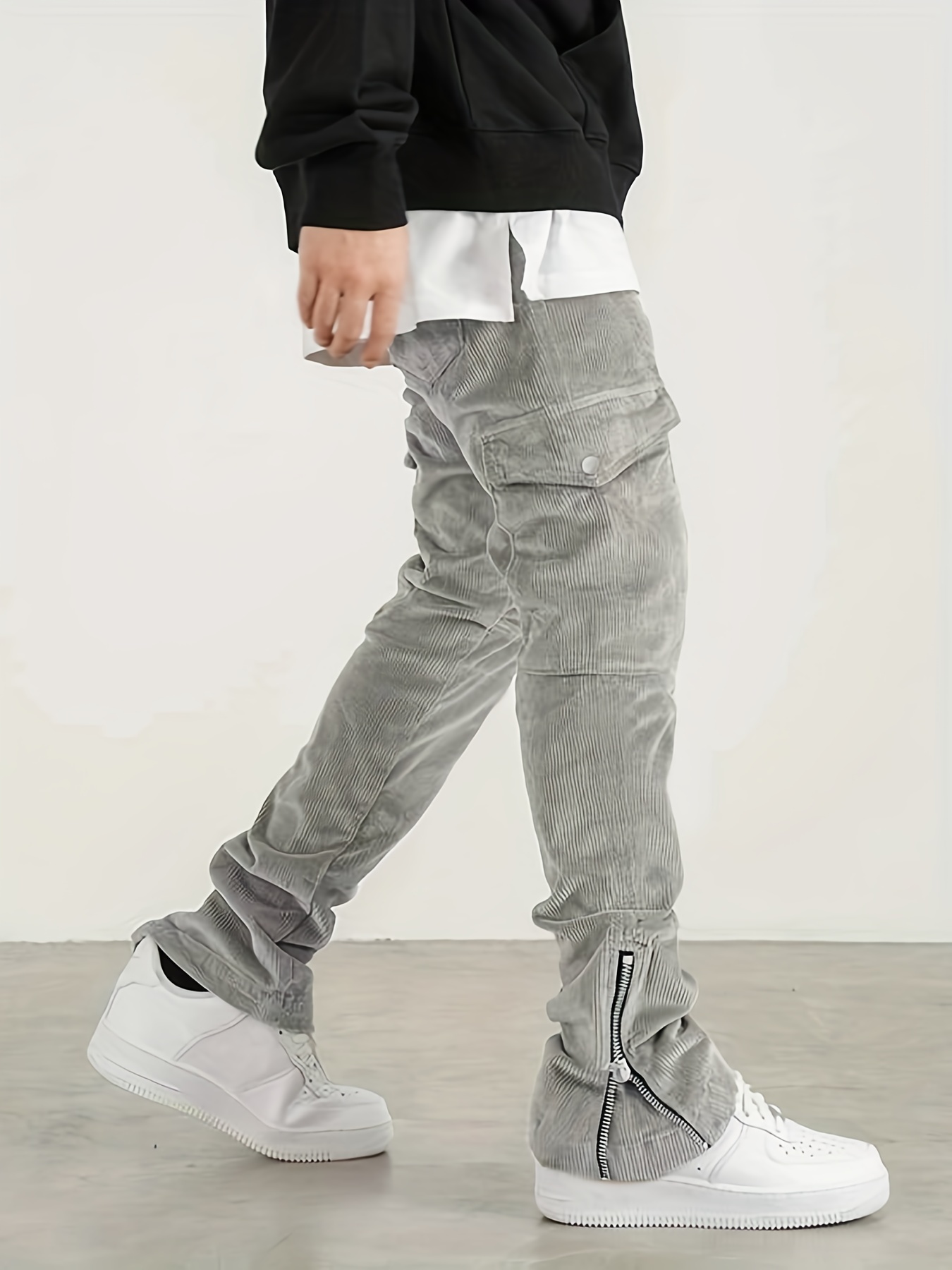 Zipper-slit Pants