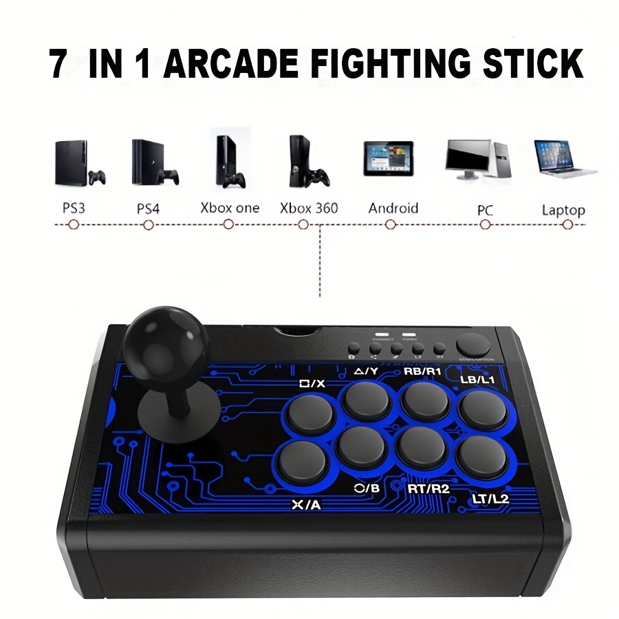  Fight Sticks PC,Arcade PC Joysticks Fight Stick Street Fighter  Video Game Controller Fighting Joystick for PC, Nintendo Switch, NEOGEO  Mini, NeoGeo Pro, PS3,Raspberry Pi, PS Classic, Android : Video Games